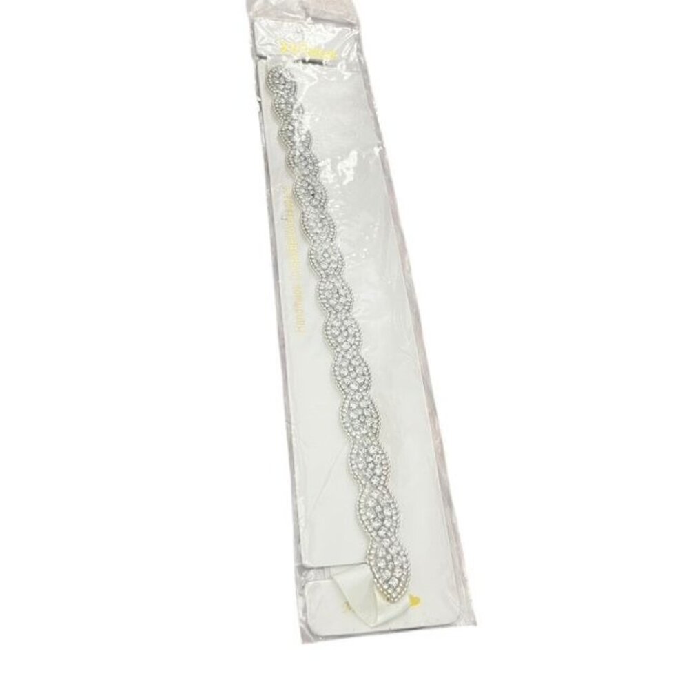 Miro Handmade Crystal Belt & Headband New